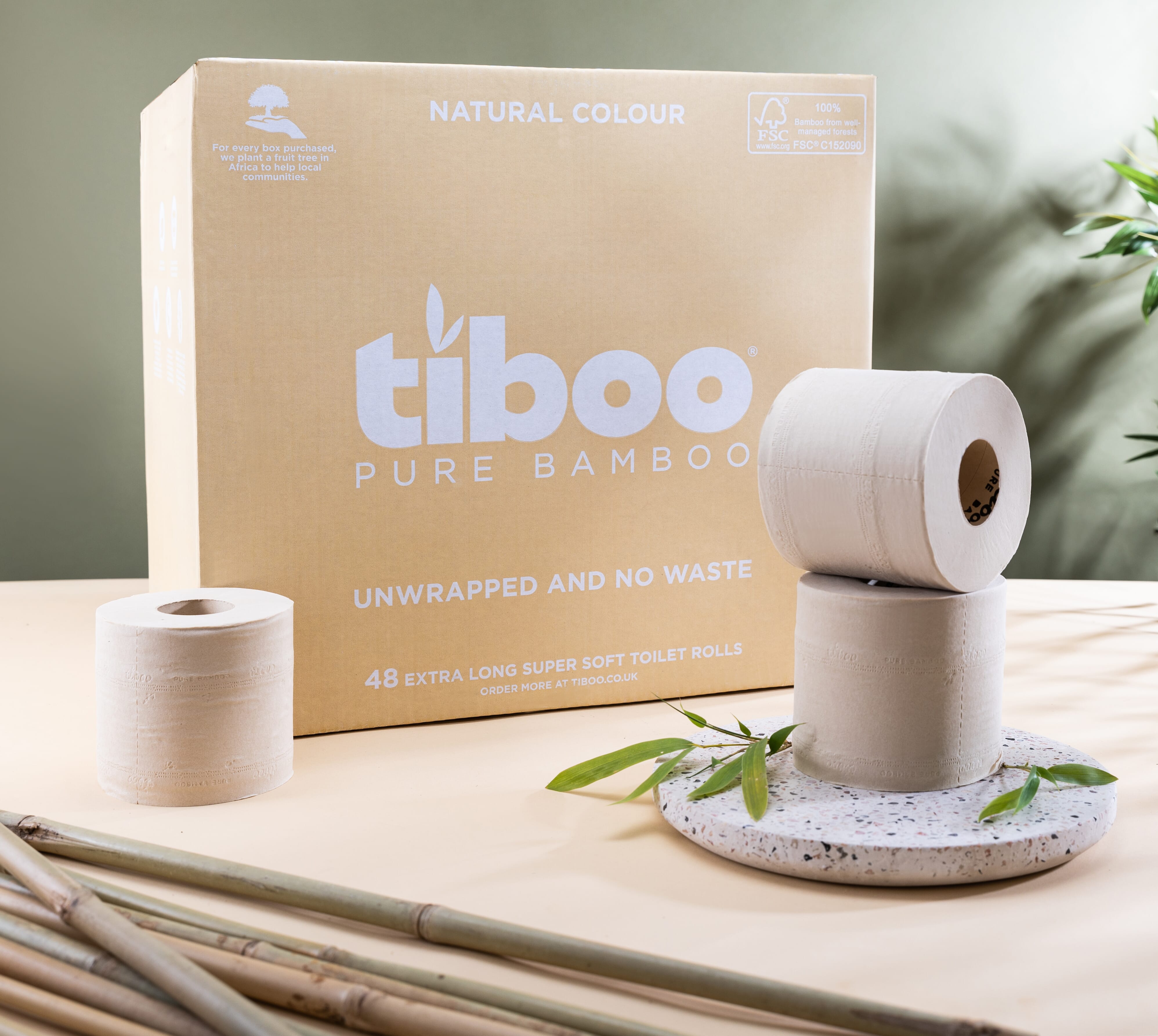 Wholesale Premium 100% Bamboo Toilet Paper - 48 x Double Length