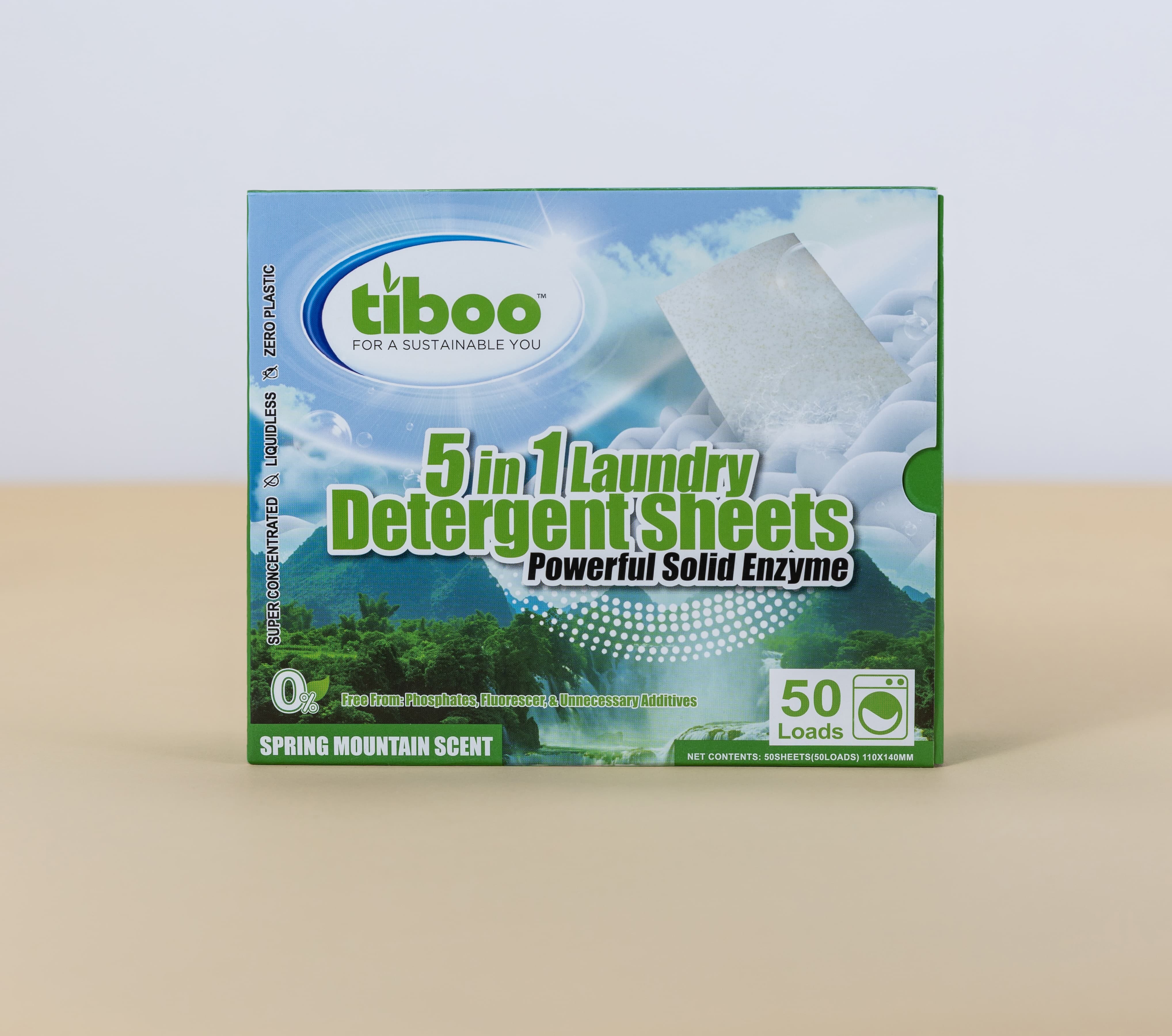 Eco 5 in 1 Laundry Sheets Spring Mountain 2X50