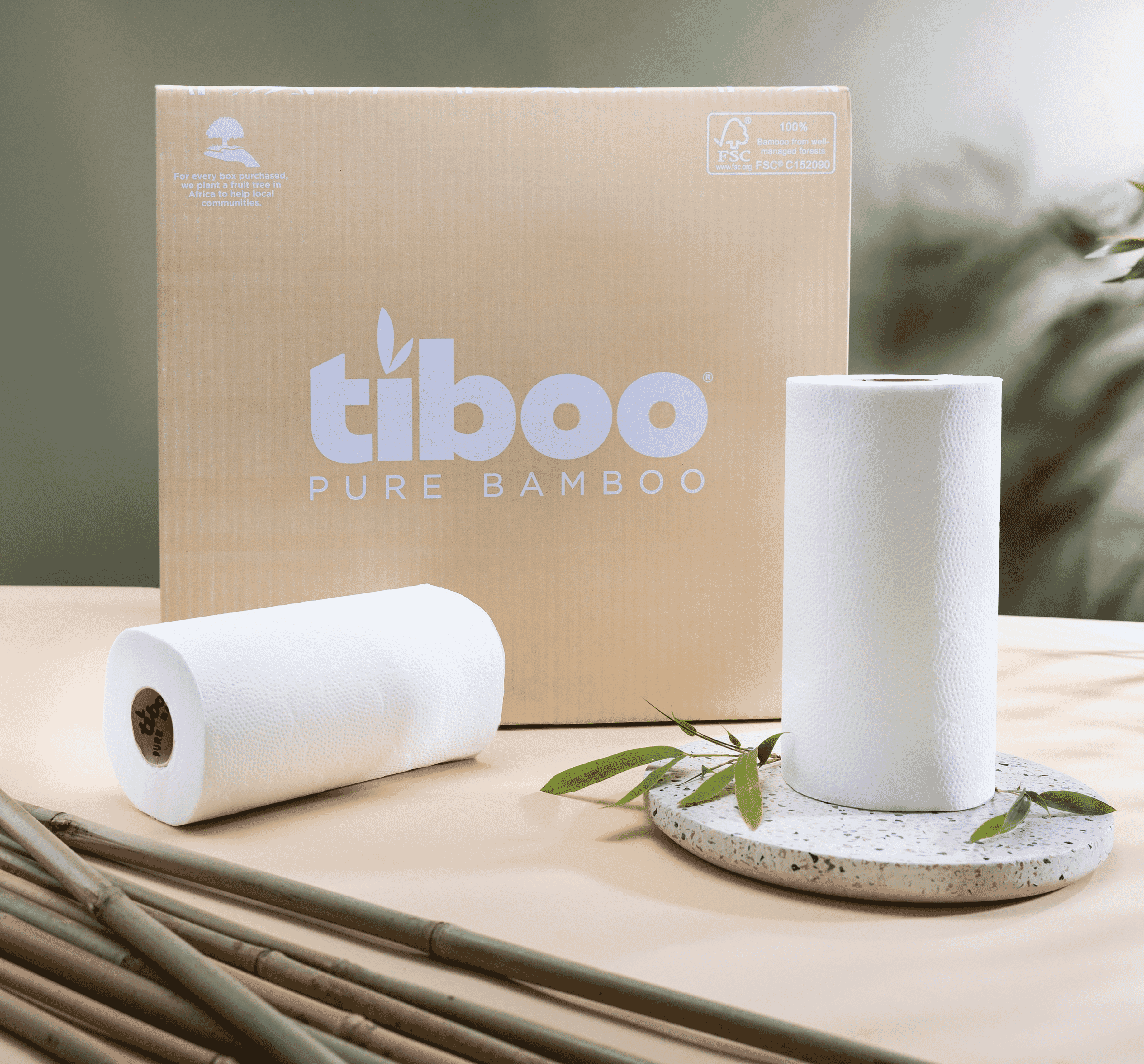 Bamboo kitchen rolls